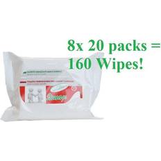 Gel disinfettanti per le mani Antibacterial Wipes for Hands & Surfaces- 8x 20 Pack