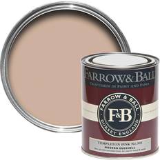 Farrow & Ball Modern Eggshell No.303 Templeton Metal Paint, Wood Paint Pink 0.75L