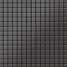 Tiles Alloy Alloy - Mosaic tile massiv metal Titanium Smoke brushed dark grey 1.6mm thick
