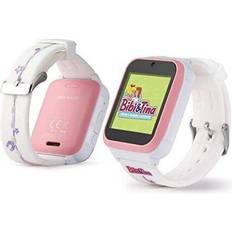 Smart väckarklocka Technaxx Kids Smart Watch med kamerafilter inklusive Bibi & Tina-tecken, miniräknare, väckarklocka, spel, inspelare och stegräkningsfunktion – högkvalitativ display – ålder 4 – 10 (Rosa)