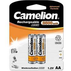 Aa genopladelige batterier Camelion NH-AA2500-BC2 Batteri 2 x AA-typ NiMH (uppladdningsbara) 2500 mAh