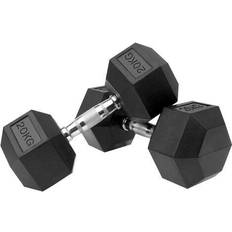Cast Iron Rubber Hexagonal Dumbbell 20kg