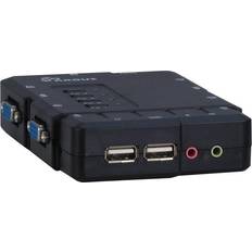 Inter-Tech Argus KVM CS-41UA KVM audio-switch 4 porte