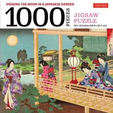 Tuttle Viewing the Moon Japanese Garden- 1000 Piece Jigsaw. (game, engelsk)