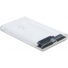 Externa lagringschassin DeLock Externt hölje för 2,5 tum SATA HDD/SSD med SuperSpeed USB 10 Gbps (USB