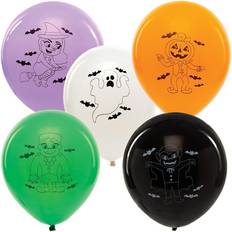 Halloween Latex Balloons Baker Ross FX227 Ungar Halloween Fest Ballonger 10-Bit Packa