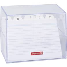 Transparent Archivboxen Brunnen Kortlåda med register - A6