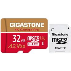 32 GB Micro SD-kort MicroSD A2 V30 UHS-I U3 C10, 4K UHD videoinspelning, 4K spel, läs/skriv 95/35 MB/s, med MicroSD till SD-adapter för Nintendo Dashcam Gopro Canon Nikon kamera drönare Wyze