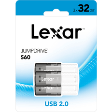 LEXAR USB Flash Drives LEXAR JumpDrive S60 32GB USB 2.0 Flash Drive (LJDS60-32GB3NNU) Black