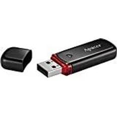 Usb a 32gb Apacer AH333 32GB, 32 GB, USB Type-A, 2.0, Keps, 7,8 g, Svart