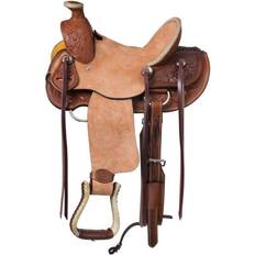 Equestrian Tough-1 Winslow Youth Wade Saddle 12inch - Light Oil