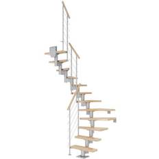 Dolle Dublin Halvsving Pearl Grey-STYLE 6-Lakeret Bøg 240-292 cm