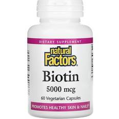 Biotin 5000 Natural Factors Biotin 5000 mcg 60 stk