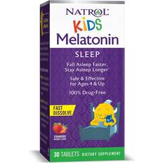Melatonin tabletter Natrol Børns Melatonin Jordbærsmag 30 Tabletter