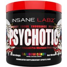 Pre Workout Psychotic Pre-Workout, 259 g, Rainbow Candy