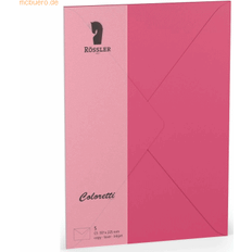 Rössler Coloretti-kuvert, 80 g/m² C5, 5 stycken Rosa