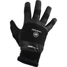 Innebandy målvaktshandskar Unihoc Goalie Gloves SUPERGRIP Black S/M