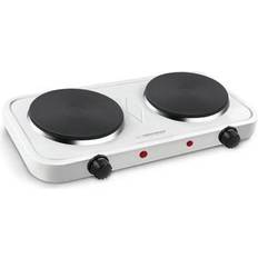 Encimeras independientes Esperanza EKH010W Adjustable Electric Cooker 2 Heating Fields White