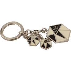 Beige Nøgleringe GF Ferre Beige Black Ring Logo Keyring Keychain - Beige