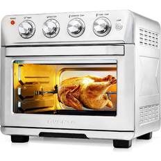 Toaster oven toaster combo Ovente 1700-Watt Countertop Air Silver