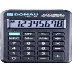 Pocket calculator Donau calculator TECH pocket calculator, 8 digits. display, dim. 97x60x11 mm, black