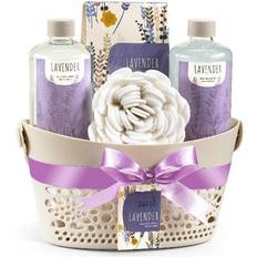 & Joe Lavender Fragrance Bath & Body Spa Gift Set Basket