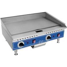 Electric Grills Globe PG24E 24" Electric Countertop Economy Griddle with Catch Tray Thermostats