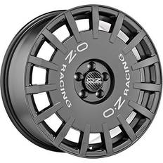 OZ Rally Racing Dark Graphite Silver Lettering 8x18 5/120 ET45 B65.1