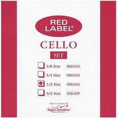 Super Sensitive Super Sensitive Red Label Cello String Set 1/2