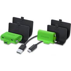 Charging Stations Dreamgear Charge Kit 2x Rechargeable Battery Packs + Charge Cable for Series X/S &