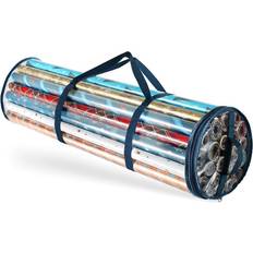 Hearth & Harbor Holiday Storage Blue Clear Wrapping Paper