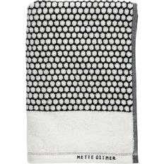 Mette Ditmer Grid Badezimmerhandtuch Schwarz, Beige (70x140cm)