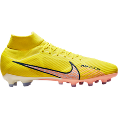 NIKE Mesh Football Shoes NIKE Zoom Mercurial Superfly 9 Pro AG-Pro - Yellow Strike/Doll/Coconut Milk/Sunset Glow