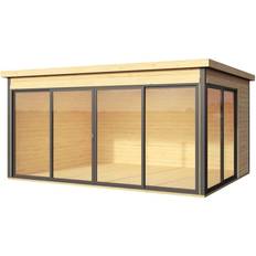Gartenhäuser Weka Domeo 4 + Domeo 4 Al pack ISO-Log Room, Timber (Gebäudefläche )