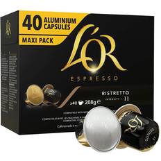 Nespresso Cibi e Bevande Nespresso L'OR Ristretto 40 Capsule Per