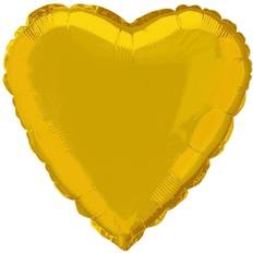 Partyrama 52901 18" Heart Shaped Foil Balloon Classy Gold Color Theme