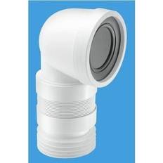 Sewer Mcalpine 97-107mm Inlet x 4/110mm Outlet 90 Flexible WC Connector