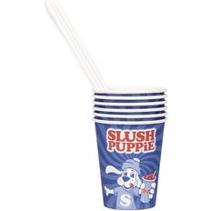 Feestartikelen Slush Puppie Fizz Creations Paper Cups (x 20) & Straws