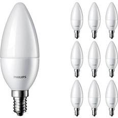 Philips Fordelspakke 10x Corepro LEDcandle E14 matt 2.8W 250lm 827 ekstra varm hvid erstatter 25W