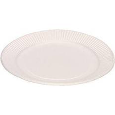 Disposable plates 17cm white Çô Pack of 100