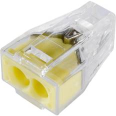 Gelia Installationsmaterial Gelia Toppklämma 2-ledare Gul/Transparent WAGO