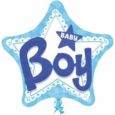 Amscan Foil Balloons Blue Baby Boy Star