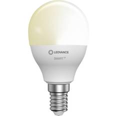 LEDVANCE 4058075729100 LED-lampa (RGB) EEK F (A G) E14 Droppform 4,9 W = 40 W Varmvit (Ø x H) 47 mm x 47 mm 1 st