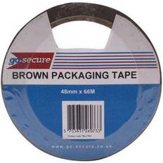 GoSecure Packaging Tape 50mmx66m Brown (6 Pack)