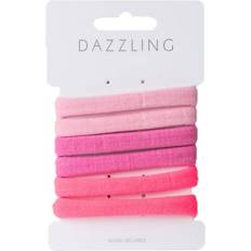 Hår 6-pack Hair Ties Pink