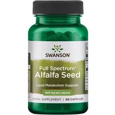 Alfalfa hälsokost och Swanson Full Spectrum Alfalfa Seed, 400mg