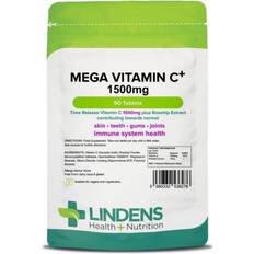 Mega c vitamin Lindens Health + Nutrition Mega Vitamin C+ 1500mg 90