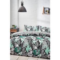 Furn Arizona Printed Reversible Duvet Cover Multicolour, White, Black