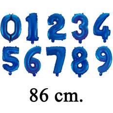 Tal balloner Globos Blå Tal Balloner 86 cm