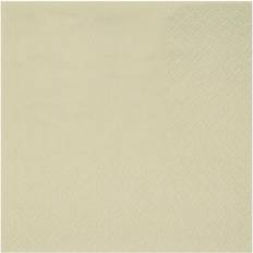 Beige Paper Napkins Cocktails servietter 25 stk. Sand farvet